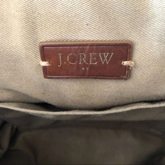 J CREW Factory Gray Leather Crossbody/Satchel Bag - Picture 3 of 16